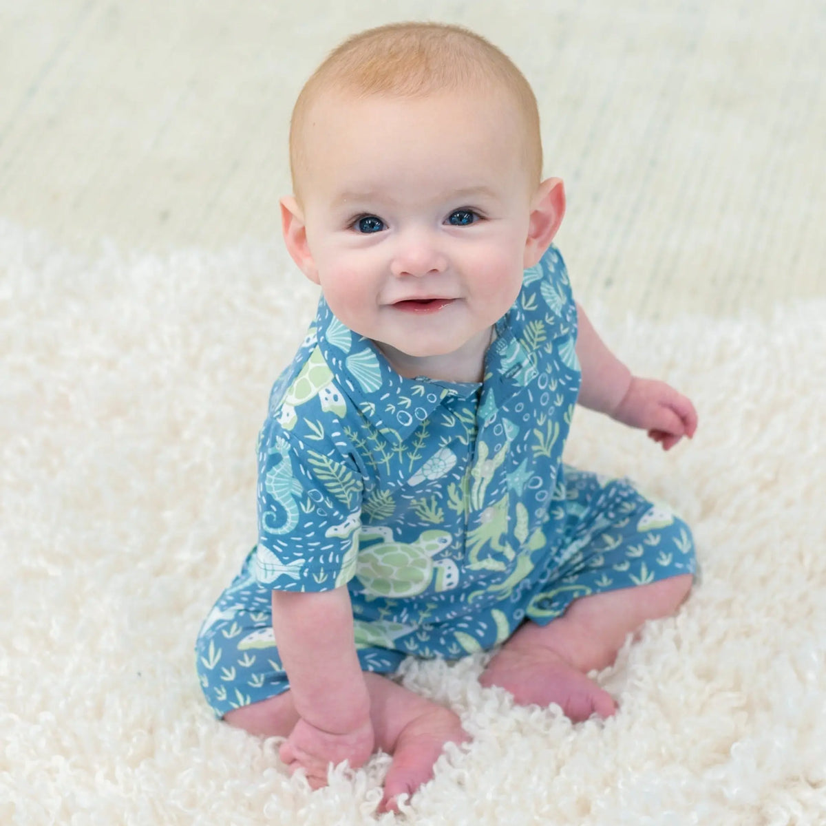 Polo Rompers · Boys Prints/Themes