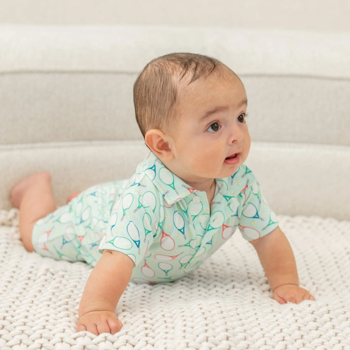 Polo Rompers · Boys Prints/Themes