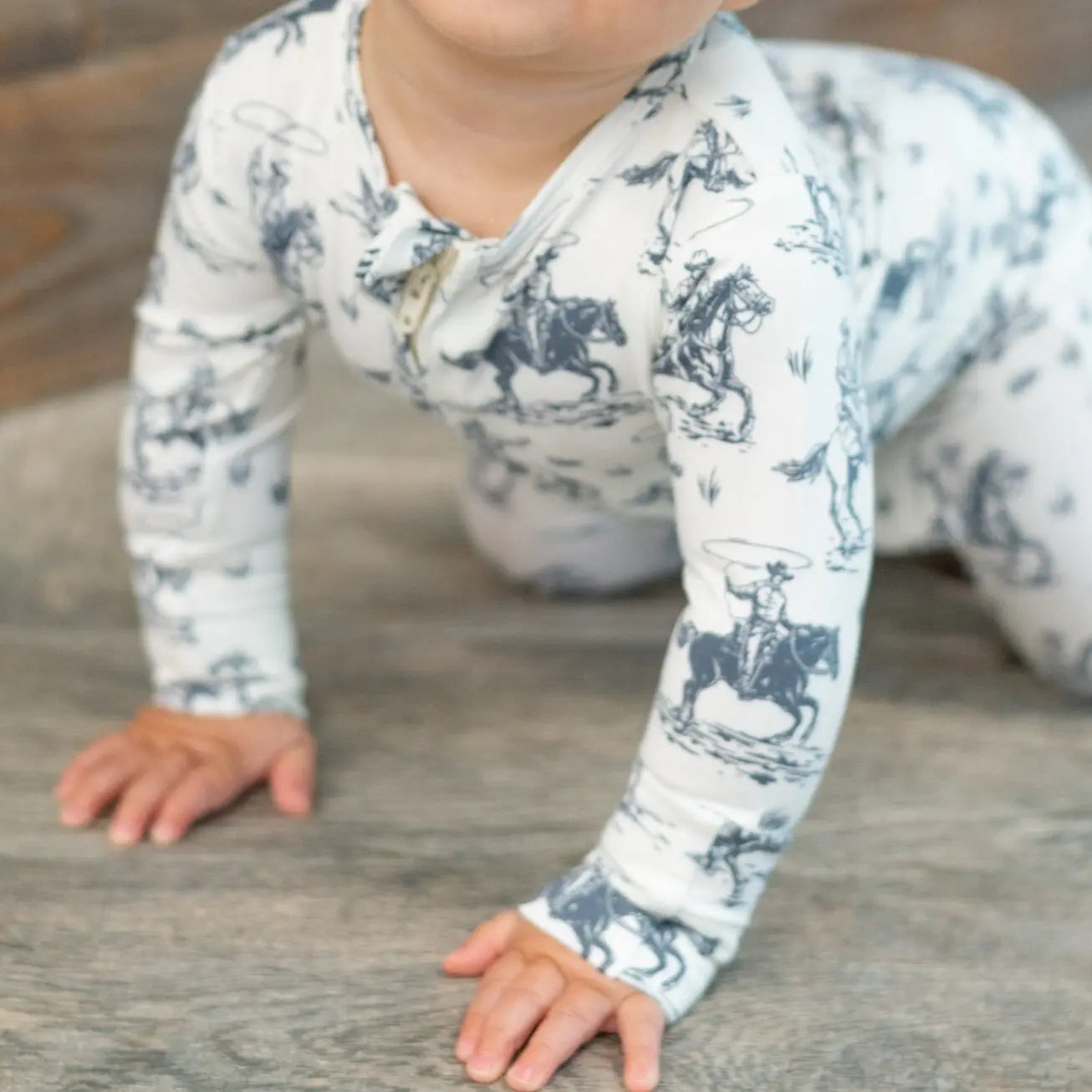 Western/Country Zipper Footie