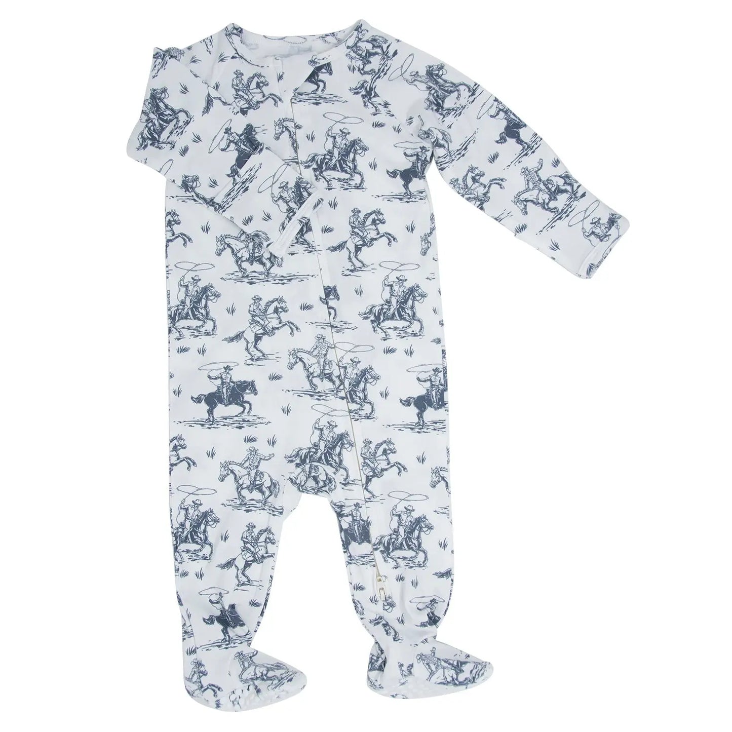 Western/Country Zipper Footie