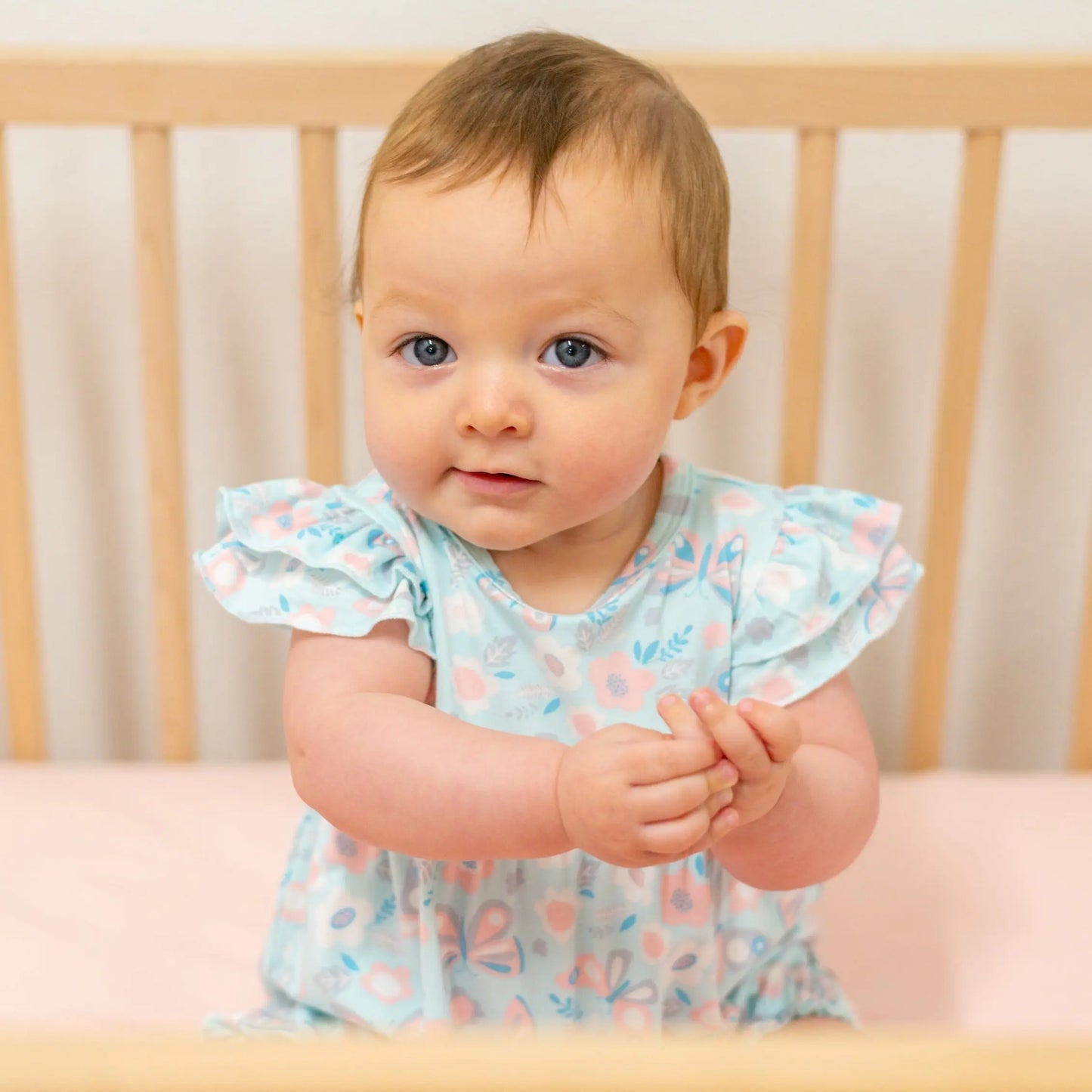 Ruffle & Flutter Sleeve Rompers · Girls