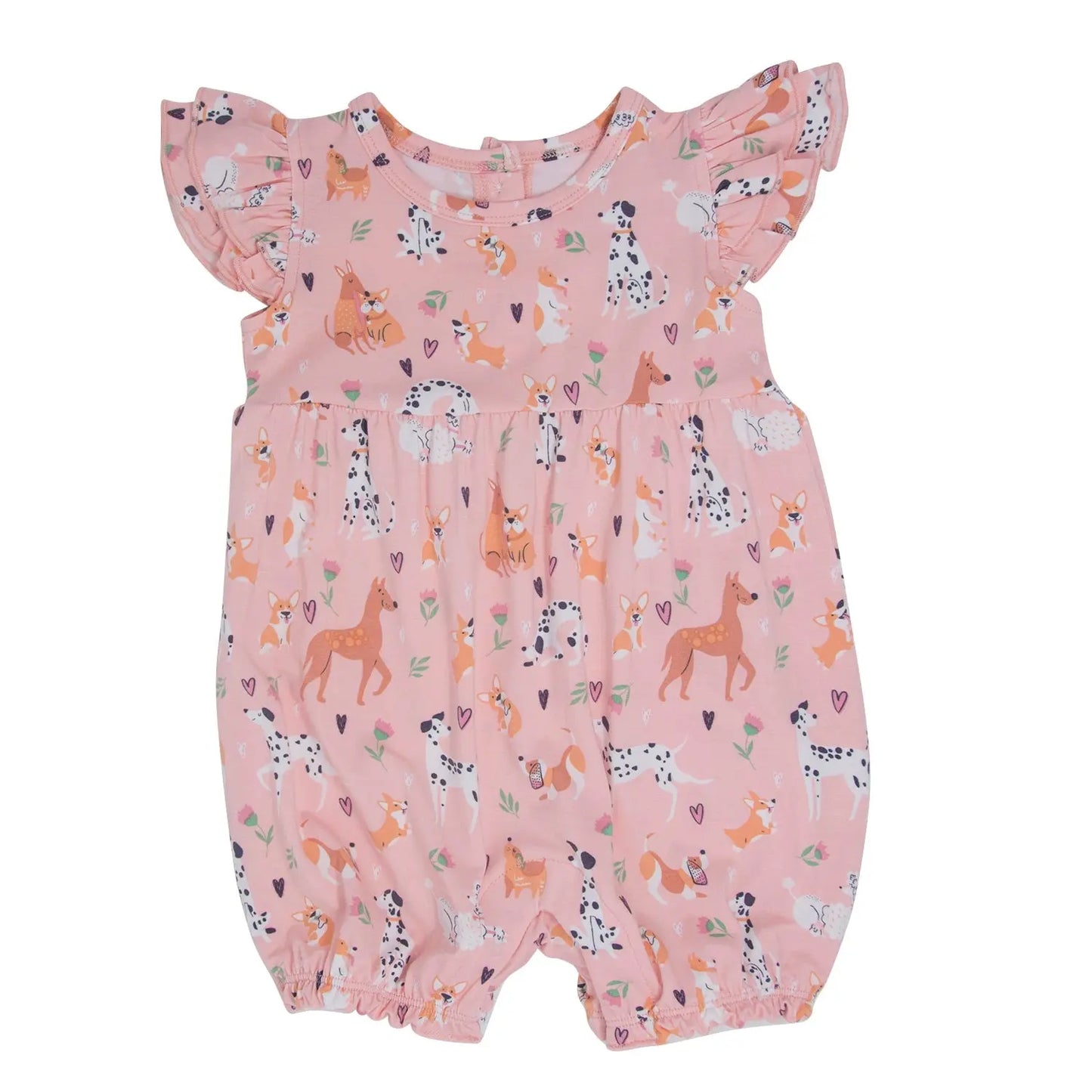 Ruffle & Flutter Sleeve Rompers · Girls