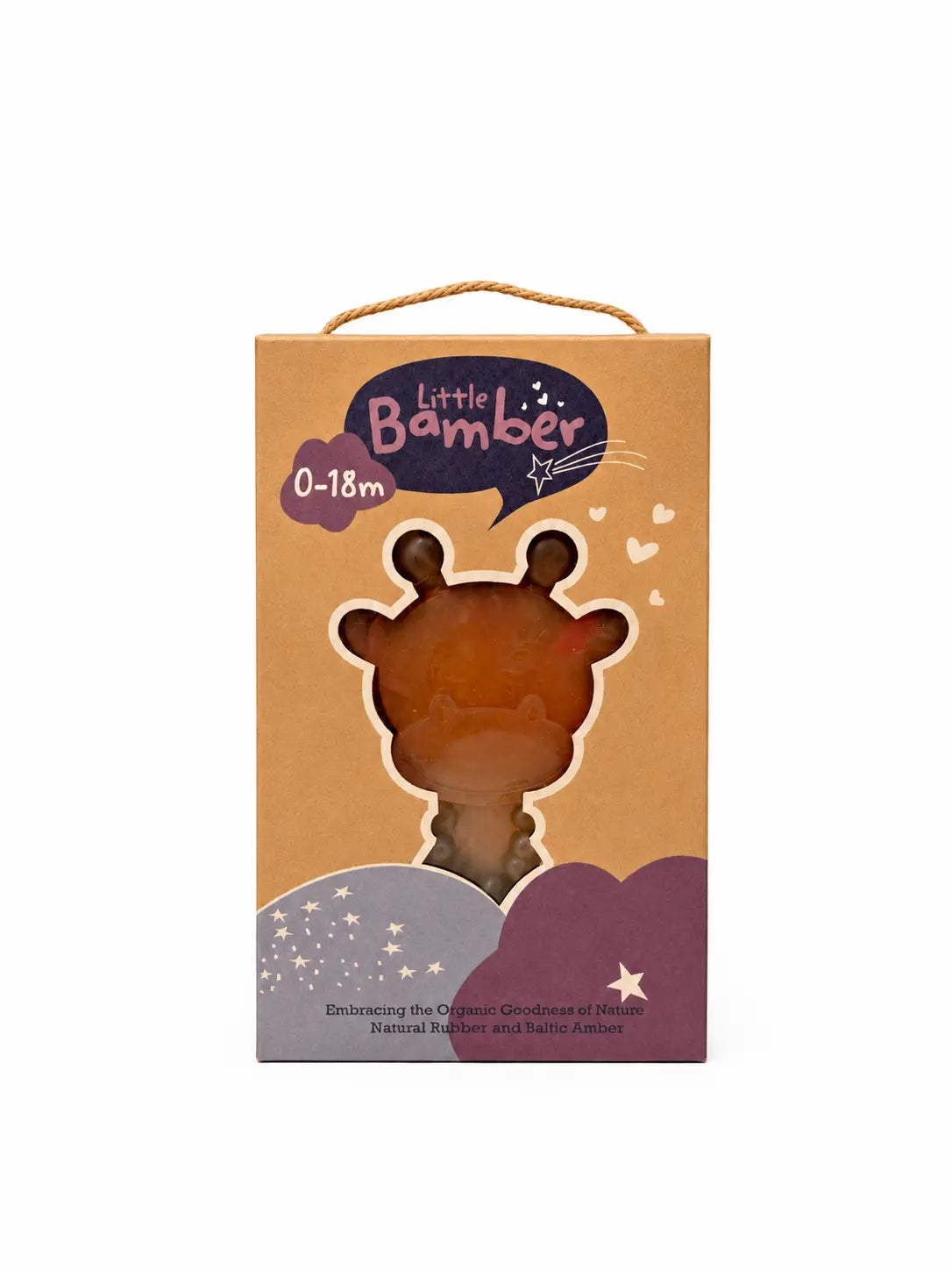 Little bamBAM Baby Teething Toy – Natural Rubber & Baltic Amber