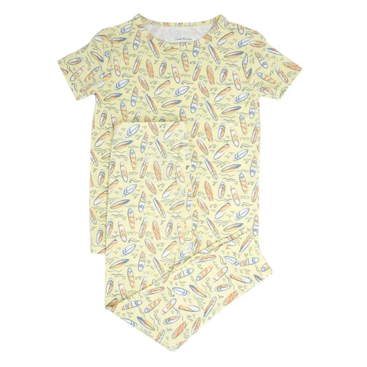 Surfboard Waves Big Kid Pajama S/S