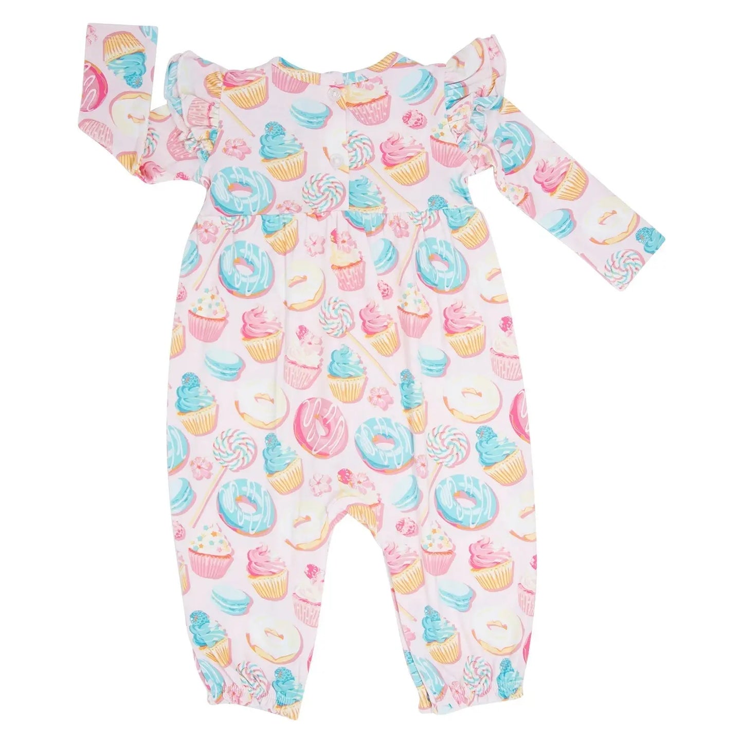 Ruffle & Flutter Sleeve Rompers · Girls