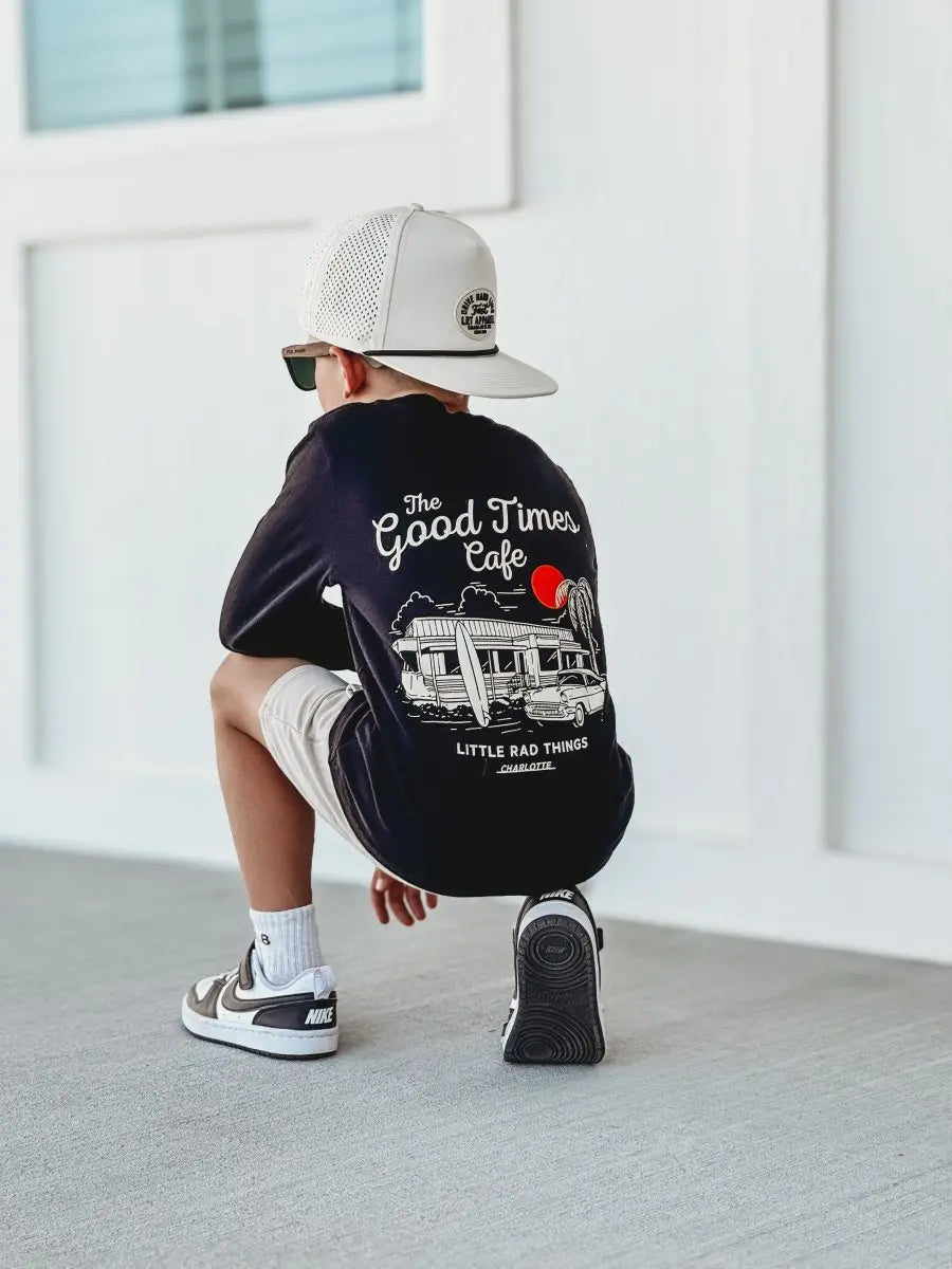 THE GOOD TIMES CAFE LONG SLEEVE - SOLID BLACK