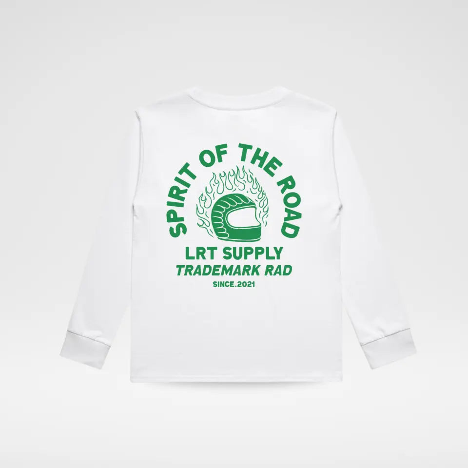 THE SPIRIT RIDER LONG SLEEVE TEE - WHITE