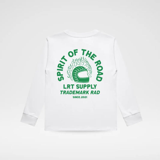 THE SPIRIT RIDER LONG SLEEVE TEE - WHITE
