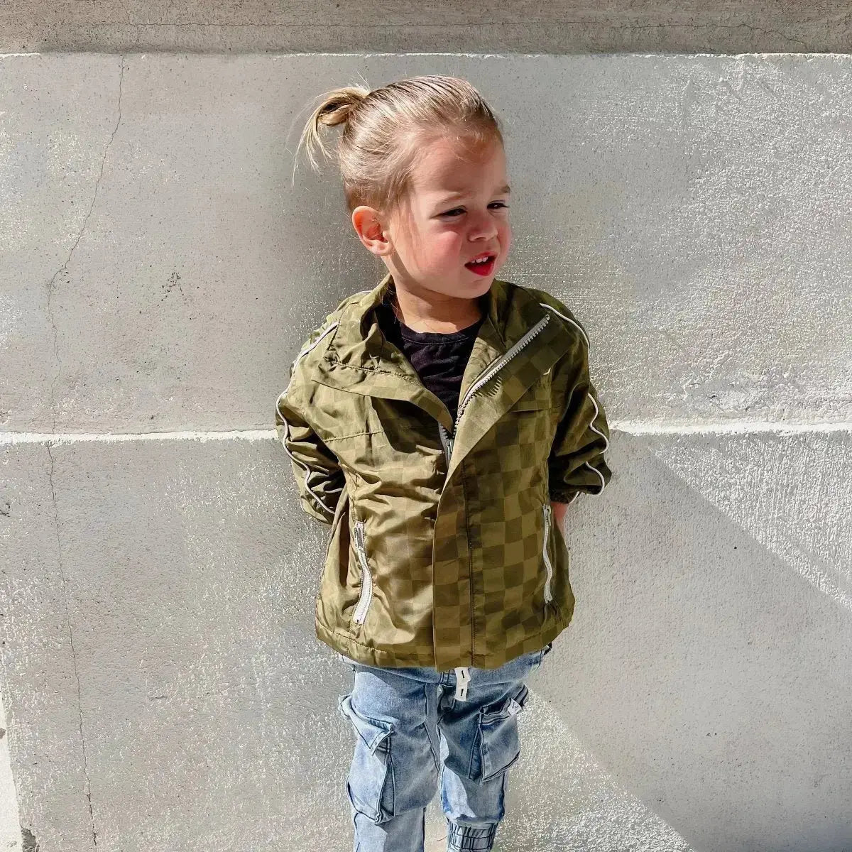 THE STORM RIDER WATERPROOF JACKET - ARMY GREEN LITTLE RAD THINGS