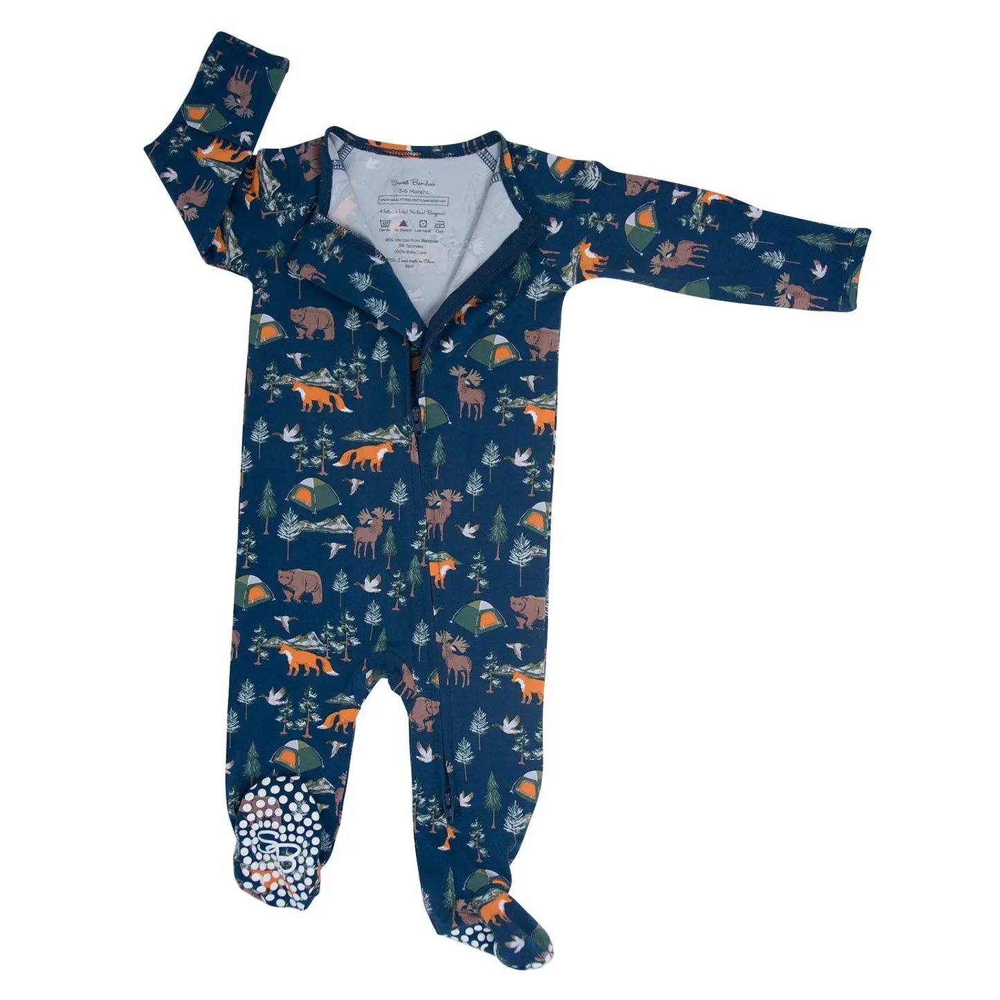 Western/Country Zipper Footie