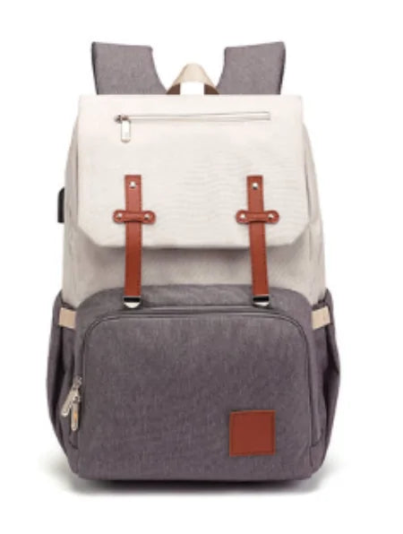 Versatile USB Diaper Bag With Laptop Pocket