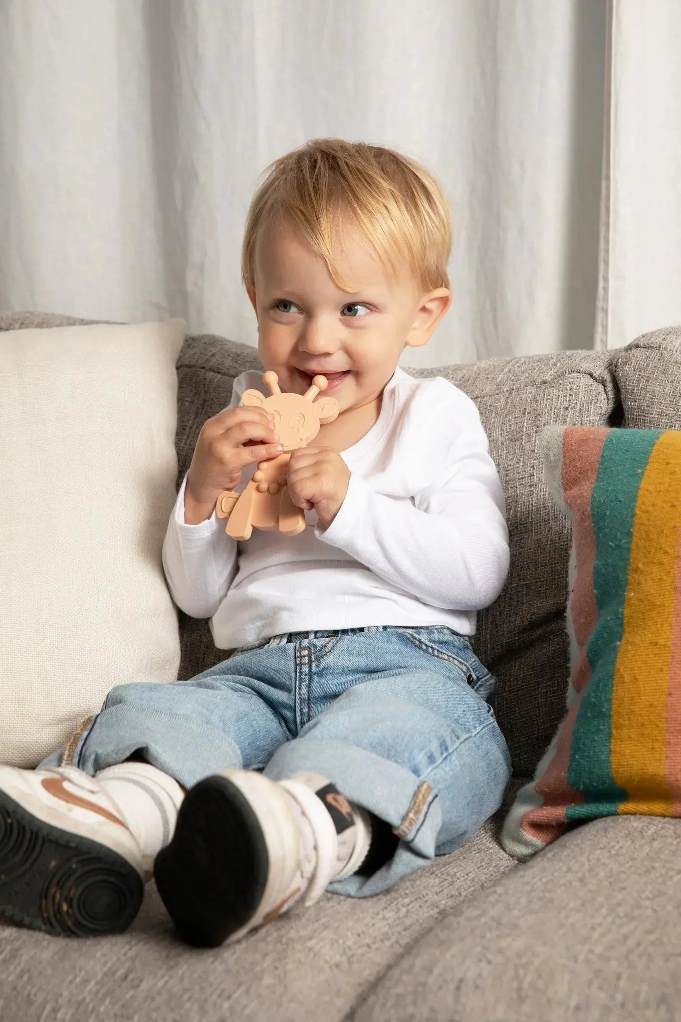 Little bamBAM Baby Teething Toy – Natural Rubber & Baltic Amber