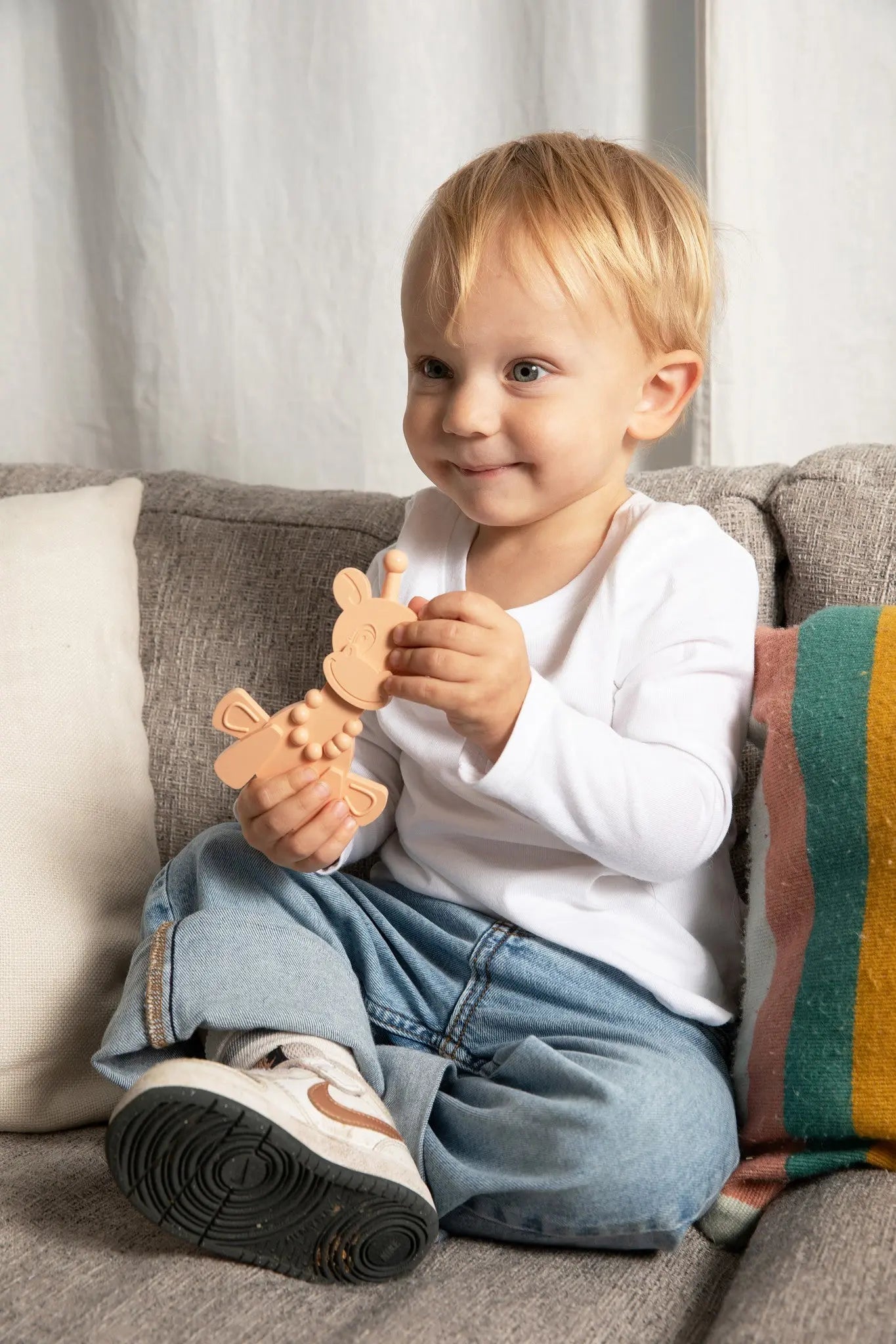 Little bamBAM Baby Teething Toy – Natural Rubber & Baltic Amber