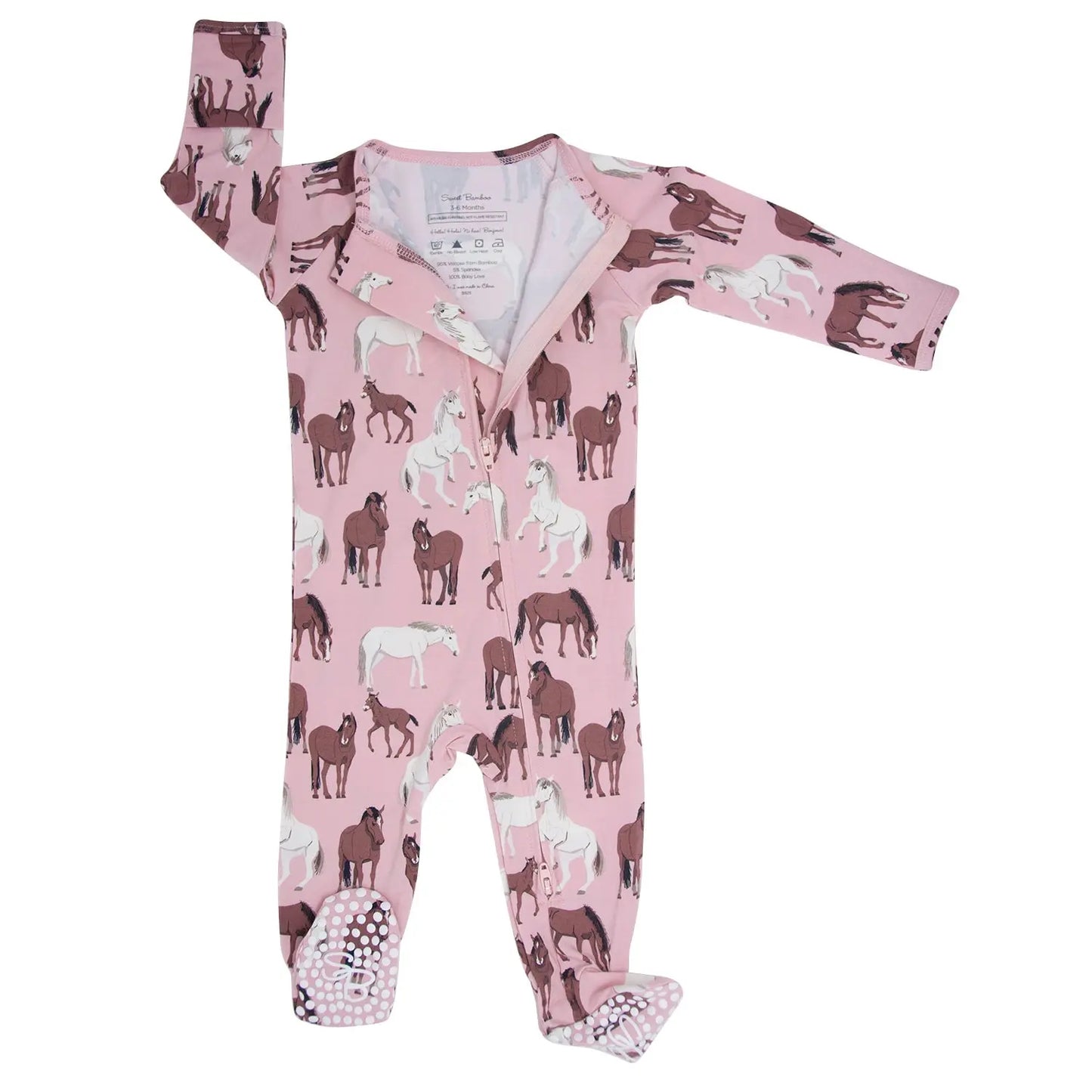 Western/Country Zipper Footie