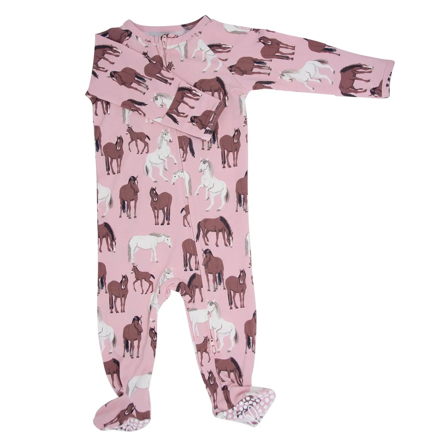 Western/Country Zipper Footie