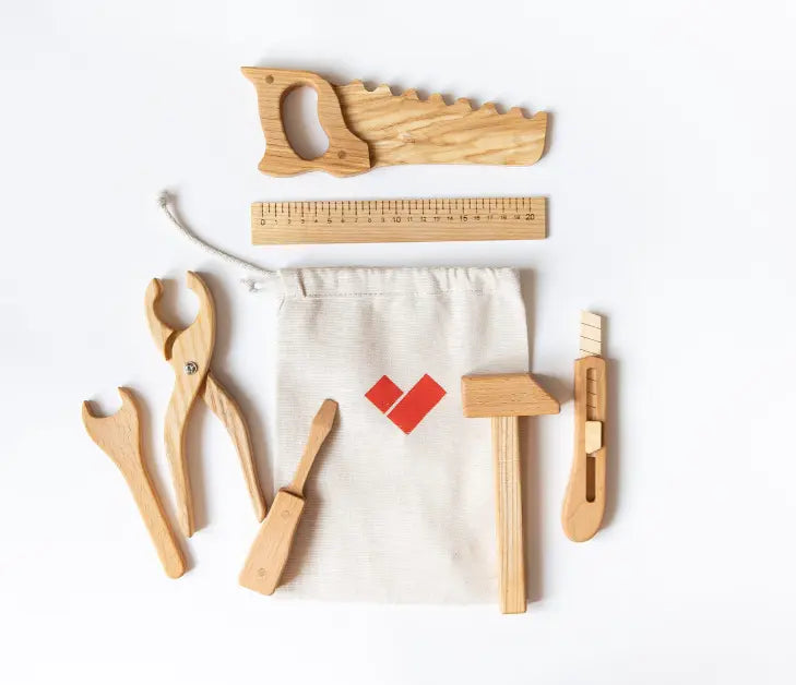 Wooden Tool Kit For Toddlers